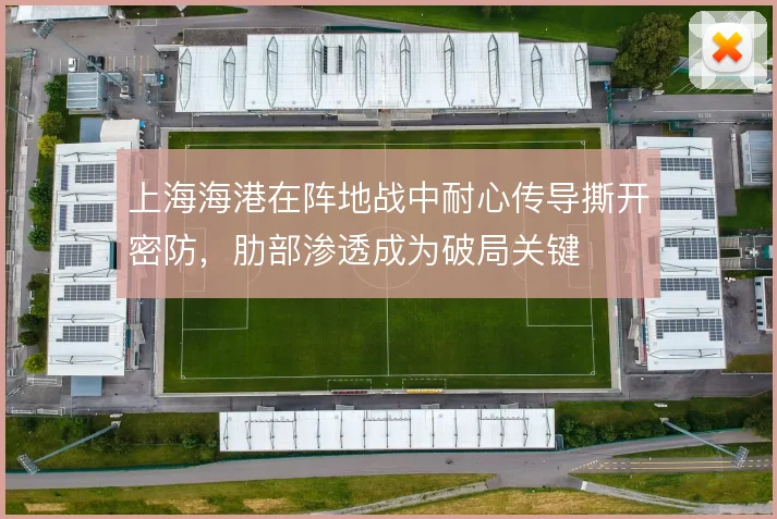 上海海港在阵地战中耐心传导撕开密防,肋部渗透成为破局关键